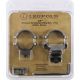 Leupold Quick Release Rifle Scope Rings, 1in Diameter, Extension, Medium, Matte Black