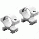 Leupold Rifleman Rifle Scope Rings, Detachable See-Thru, 3/8 in, .22 Rimfire, Silver, 57325