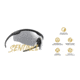 Leupold Sentinel Shooting Glasses, Matte Black Frame, Shadow Gray Flash Lens, 182669