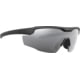 Leupold Sentinel Shooting Glasses, Matte Black Frame, Shadow Gray Flash Lens, 182669