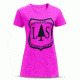 Leupold SS L&amp;S V-neck Tee W Neon Magenta Medium 170563
