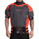 Level Six Mens Chochee 3 Layer Short Sleeve Dry Top, Blaze Red/Charcoal, Extra Small, GMT-CHOC-BZ-XS