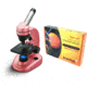 Levenhuk 1280x NG Microscope, Rose, with Levenhuk See All Prepared Slides Set