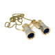 Levenhuk Broadway 325F Opera Glasses, Silver, with LED Light and Chain
