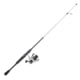 Lew's Accel Spinning Rod and Reel Combo, 6ft 6in, Medium, Fast, 2 Pieces, Gray/Red, 200, AC2066M-2