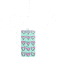Lewis N Clark Fashion Luggage Tag, Hearts 7485