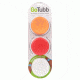 Lewis N Clark GoTubb 3-Pack, Medium, (2oz), Clear/Orange/Red HG0224