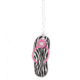 Lewis N Clark Spree Luggage Tag, Zebra Flip Flop 7523