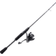 Lew’s American Hero Spinning Reel and Rod Combo, 6ft 6in 2-PC Medium  Fast IM6 Graphite Rod, SZ 200 Reel, 4+1 Bearings, 6.2-1 Ratio, Speed Gears, Gray/Black/Blue, AH2066MSG2-2