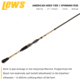 Lew’s American Hero Tier 1 Spinning Rod, 7ft 2in, 1-PC, Medium, Fast, AHT172MFS