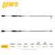 Lew’s American Hero Tier 1 Spinning Rod, 7ft 2in, 1-PC, Medium, Fast, AHT172MFS