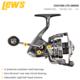 Lew’s Custom Lite Spinning Reel, SZ 300, 6.2-1 Ratio, 10+1 Bearings, CL300