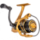 Lew’s Custom Pro 400 Spinning Reel, SZ 400 Reel, 10+1 Bearings, 6.2-1 Ratio, Aluminum Frame and Sideplate, Aluminum Speed Gears, Hybrid Carbon Drag, Reversible Retrieve, Gold/Black, CP400G2