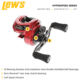 Lew’s HyperSpeed LFS Baitcast Reel, LH Retrieve, 9.5-1 Ratio, 9+1 Bearings, HS1-9.5L