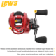 Lew’s HyperSpeed LFS Baitcast Reel, LH Retrieve, 9.5-1 Ratio, 9+1 Bearings, HS1-9.5L