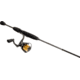Lew’s Laser Lite Spinning Reel and Rod Combo, 6ft 1-PC Rod w/ Light  and Fast, SZ 75 Reel, 3+1 Bearings, 5.0-1 Ratio, Speed Lube, Metallic Gray/Gold/Black, LLS7560LG2