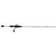 Lew’s Laser Lite Spinning Reel and Rod Combo, 6ft 6in, 2-PC IM6 Rod w/ Ultra-Light  and Fast, SZ 100 Reel, 3+1 Bearings, 5.1-1 Ratio, Metallic Gray/Gold/Black, LLS1066ULG2-2