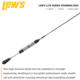Lew’s Lite Spinning Rod, 7ft, 1-PC Light  Extra-Fast, LL70LS