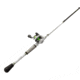 Lew’s MACH 1 Baitcast Reel and Rod Combo, 7ft 2in, 1-PC IM7 Graphite Rod, Medium-Heavy, Fast, 7+1 Bearings, 7.5-1 Ratio, LH Retrieve, White/Black/Gray/Green, MH1SHL72MHG3