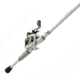 Lew’s MACH 1 Baitcast Reel and Rod Combo, 7ft 2in, 1-PC IM7 Graphite Rod, Medium-Heavy, Fast, 7+1 Bearings, 7.5-1 Ratio, LH Retrieve, White/Black/Gray/Green, MH1SHL72MHG3