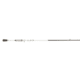 Lew’s MACH 1 Casting Rod, 7ft 3in, 1-PC IM7 Graphite Rod w/ Heavy  and Fast, Winn Dri-Tac Split-Grip, Graphite Skeletal Reel Seat, White/Black/Green, M1SJR