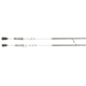 Lew’s MACH 1 Casting Rod, 7ft 3in, 1-PC IM7 Graphite Rod w/ Medium-Heavy  and Moderate, Winn Dri-Tac Split-Grip, Graphite Skeletal Reel Seat, White/Black/Green, M1CBR
