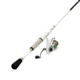 Lew’s MACH 1 Spinning Reel and Rod Combo, 6ft 9in, 1-PC IM7 Graphite Rod, Medium-Light, Fast, SZ 200 Reel, 9+1 Bearings, 6.2-1 Ratio, White/Black/Gray/Green, MH2069MLFSG3