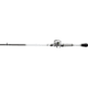 Lew’s MACH 1 SS Baitcast Reel and Rod Combo, 6ft 9in, 1-PC, Med-Light, Fast IM7 Rod, 7+1 Bearings, 7.5-1 Ratio, Shallow Spool, LH Retrieve, White/Black/Gray/Green, MHSS1SHL69MLG3