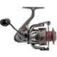 Lew’s Speed Spin CRX Spinning Reel, SZ 75 Reel, 8+1 Bearings, 5.2-1 Ratio, Graphite Frame and Sideplate, Solid Brass Speed Gears, Speed Lube, Multi-Disc Drag, Gray/Red, SSC75HS