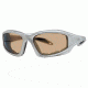 Liberty Sport Suns TORQUE 1 Protective Eyewear Shiny Silver Frame,Brown Bronze Lens, Unisex RS-TQ1SHSI6017130BBM