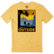 Life Is Good Crusher Tee Great Outdoor Camp T-Shirt - Mens, Baja Yellow, Large, 55434-L