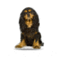 Lifelike Pillows Custom Dog Shaped Pillow, King Charles, Black, 16 inch Tall/4 inch Thick, DOG18-SH-16