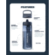 LifeStraw Go Series 1 L Water Bottle w/Filter, Aegean Sea, 1 Liter, LGV41LASWW
