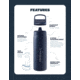 LifeStraw Go Stainless Steel 18oz Water Bottle w/Filter, Aegean Sea, LGV418ASWW