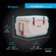 Lifetime Products 65 Quart High Performance Cooler, Khaki/Red, 91070