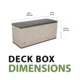 Lifetime Products 130 Gallon Outdoor Storage Deck Box