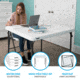Lifetime Products 37 inch Square Commercial Grade Table