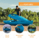 Lifetime Products Emotion Cabrio Hybrid 110 Sit-In and Sit-On-Top Kayak w/Paddle