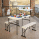 Lifetime Products Folding Picnic Table with Benches