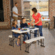 Lifetime Products Folding Picnic Table with Benches