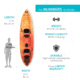Lifetime Products Spitfire 12T Tandem Sit-On-Top Kayak w/Paddles