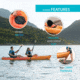 Lifetime Products Spitfire 12T Tandem Sit-On-Top Kayak w/Paddles