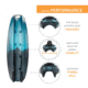 Lifetime Products Manta Angler 100 Fishing Kayak, Aurora Fusion, 91302