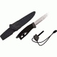 Swedish FireKnife with intergrated Swedish Firesteel - Black