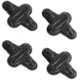 Limbsaver Everlast String Leech, 4 Pack, Black, 3317