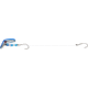 Lindy Lil Guy Fishing Rig With 36in 14 Lb Fluorocarbon Leader, Floating, Silver/Blue, 1in, LLG155