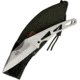 Linton Cutlery Skeletonized Fixed Blade Knife w/ Sheath, 10.63in Overall, 4.75in Satin Stainless Blade, Skeletonized Handle, Nylon Sheath, L92022