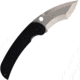 Linton Cutlery Large Tactical Curved Folding Knife, 6.5in Closed, 4.5in Matte Stainless Curved Blade, Black Textured G10 Handle, L92016124