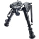 Lion Gears M-Lok Low Profile Carbon Fiber Bipod, Sling Stud/ Picatinny Rail, Height Adjustable 6-9in, Black, SPA-SH06CF