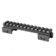 Lion Gears Riser Mount, 0.75in Riser, 5in Long with 12 Slots, Black, Medium, LG-BM1207